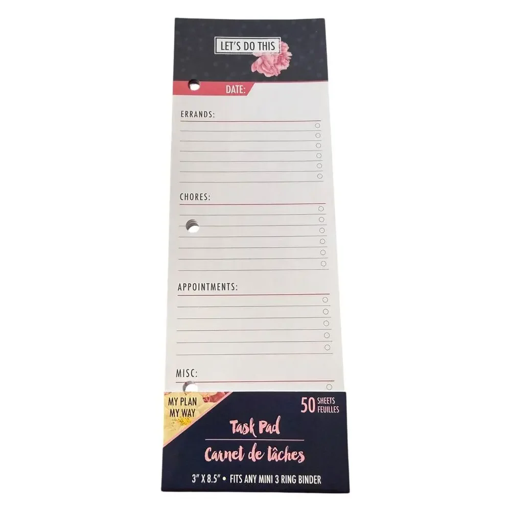 My Plan My Way 50 Sheets Task Pad Let's Do This